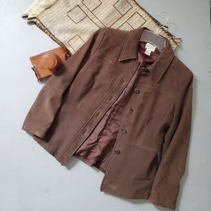 100% LEATHER Ann Taylor Loft Jacket